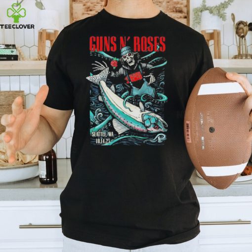 Guns N’ Roses Oct 14, 2023 Seattle Fish Thrower Event T Shirt