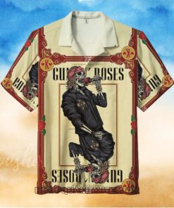 Guns N’ Roses Short Sleeve Button Down Hawaiian Shirt