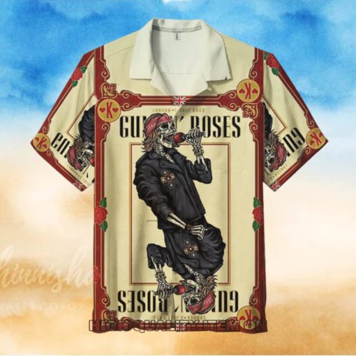 Guns N’ Roses Short Sleeve Button Down Hawaiian Shirt