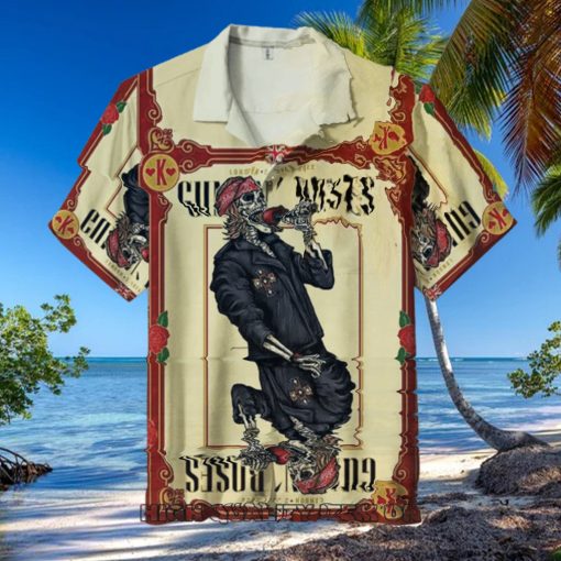 Guns N’ Roses Short Sleeve Button Down Hawaiian Shirt