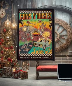 Guns N Roses The Hollywood Bowl Making History In Los Angeles November 2023 Home Decor Poster Canvas