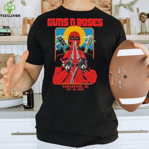 Guns N Roses Vancouver 2023 At BC Place Stadium October 16 Deadpool Skull Style American Tour Unique T Shirt