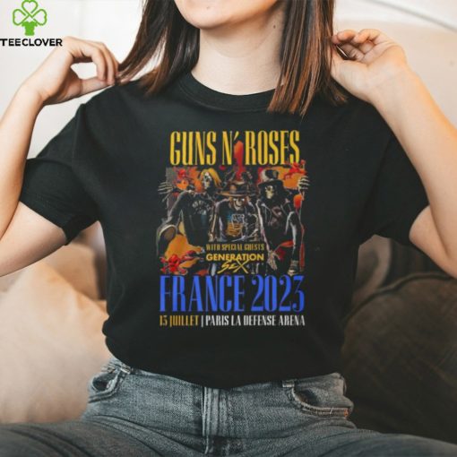 Guns N’ Roses With Special Guests Generation France 2023 13 Juillet Paris La Defense Arena T Shirt – Limited Edition