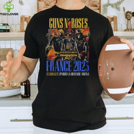 Guns N’ Roses With Special Guests Generation France 2023 13 Juillet Paris La Defense Arena T Shirt – Limited Edition