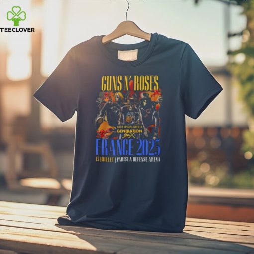 Guns N’ Roses With Special Guests Generation France 2023 13 Juillet Paris La Defense Arena T Shirt – Limited Edition