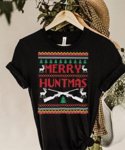 Guns hunting merry huntmas ugly Christmas sweater