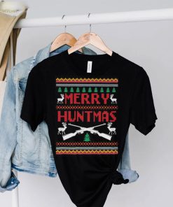 Guns hunting merry huntmas ugly Christmas sweater