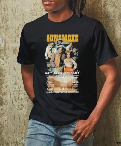 Gunsmoke 68th Anniversary 1955 2023 Thank You for the memories signatures shirt
