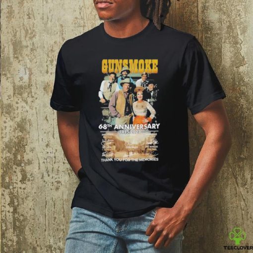 Gunsmoke 68th Anniversary 1955 2023 Thank You for the memories signatures shirt