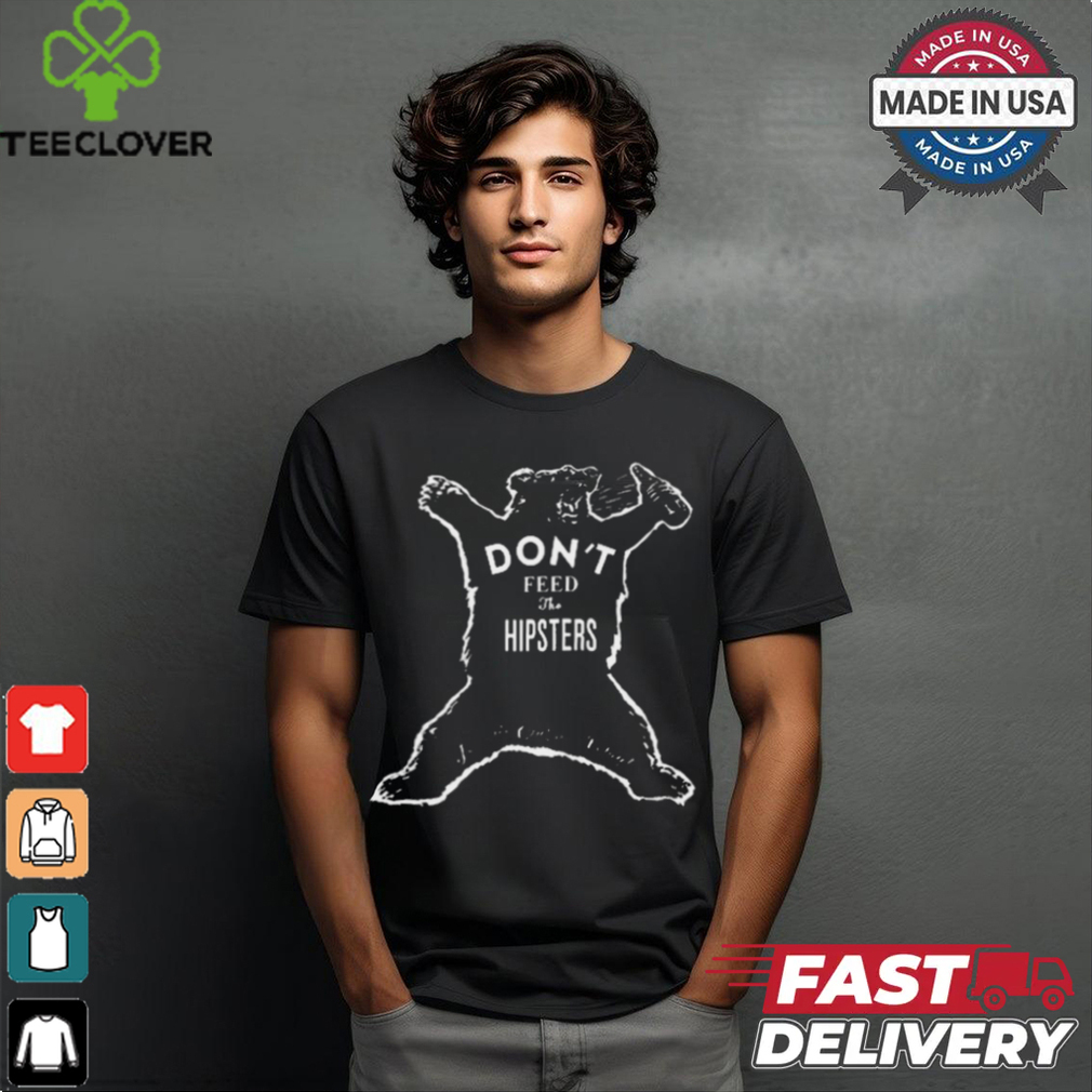 Gunther Eagleman Drinking Bear Don’t Feed The Hipsters t shirt Gunther Eagleman Drinking Bear Don’t Feed The Hipsters t shirt