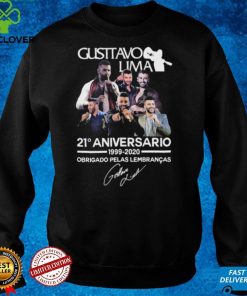 Gusttavo Lima 21 aniversario 1999 2020 obrigado pelas lembrancas shirt