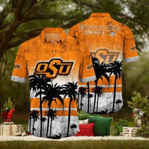 Oklahoma State Cowboys Logo Coconut Tropical Hawaiian Shirt Beach Gift For Fans