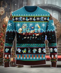 Pokemon Water Ugly Christmas Sweater Anime Men And Women Christmas Gift