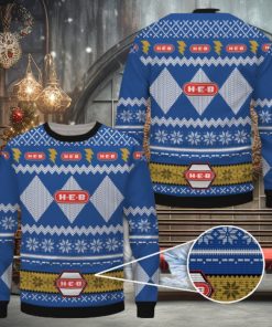 H E B Blue Merry Christmas Ugly Sweater
