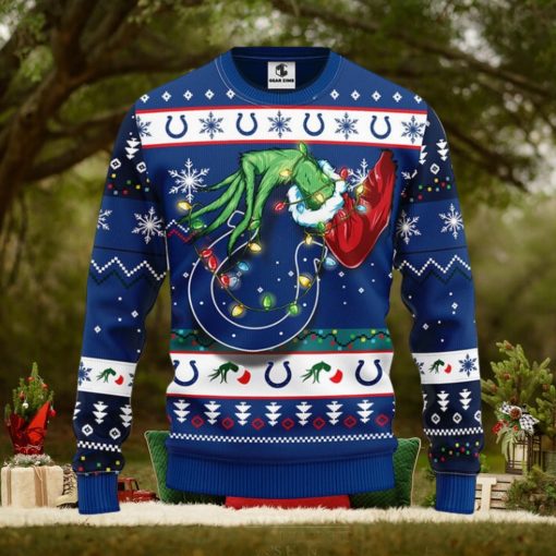 Indianapolis Colts Grinch Christmas Ugly Sweater