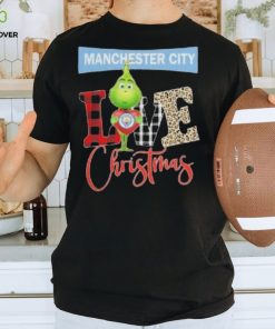 Grinch Hug Heart Manchester City Love Christmas Shirt