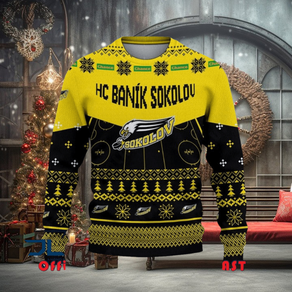 HC Baník Sokolov Tipsport extraliga a Chance Liga Ugly Christmas Sweater HC Baník Sokolov Tipsport extraliga a Chance Liga Ugly Christmas Sweater