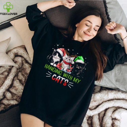 Hanging With My Cats   Cute Christmas Cat Classic T Shirt