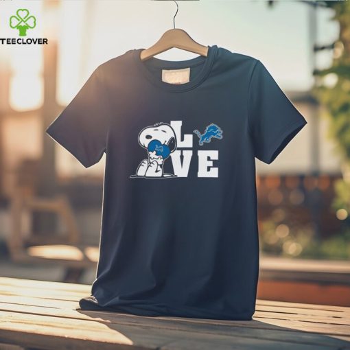 Snoopy Love Detroit Lions T Shirt