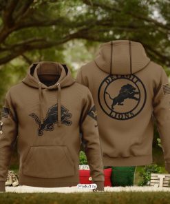 HOT Detroit NFL Salute To Service Veterans Day Hoodie 3D