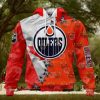 HOT Edmonton Oilers Mix Canada Flag Hoodie