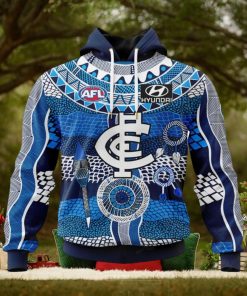 HOT Personalized AFL Carlton Football Club Special Indigenous Design Hoodie Sweatshirt 3D