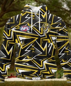 HOT Personalized AFL Richmond Tigers Special Abstract Design Hoodie Sweatshirt 3D