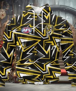 HOT Personalized AFL Richmond Tigers Special Abstract Design Hoodie Sweatshirt 3D