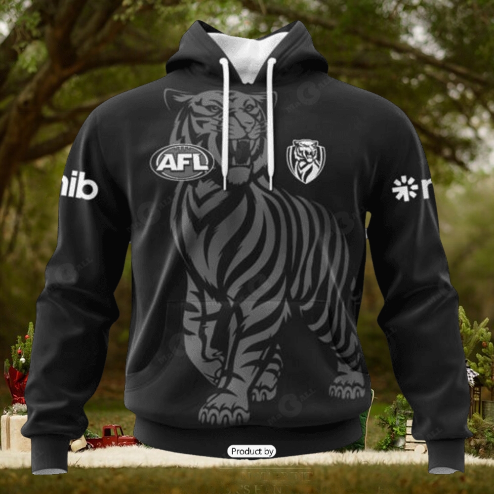 HOT Personalized AFL Richmond Tigers Special Monochrome Design Hoodie Sweatshirt 3D HOT Personalized AFL Richmond Tigers Special Monochrome Design Hoodie Sweatshirt 3D