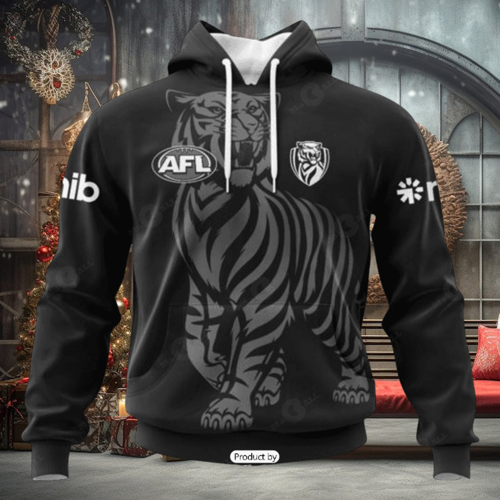 HOT Personalized AFL Richmond Tigers Special Monochrome Design Hoodie Sweatshirt 3D HOT Personalized AFL Richmond Tigers Special Monochrome Design Hoodie Sweatshirt 3D