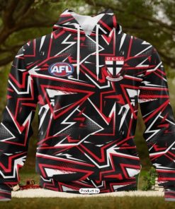 HOT Personalized AFL St Kilda Football Club Special Abstract Design Hoodie Sweatshirt 3D