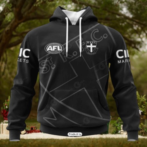 HOT Personalized AFL St Kilda Football Club Special Monochrome Design Hoodie Sweathoodie, sweater, longsleeve, shirt v-neck, t-shirt 3D