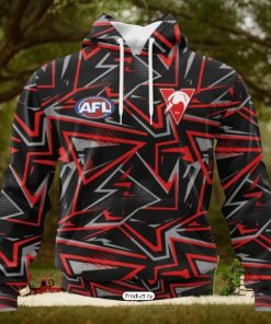 HOT Personalized AFL Sydney Swans Special Abstract Design Hoodie Sweatshirt 3D