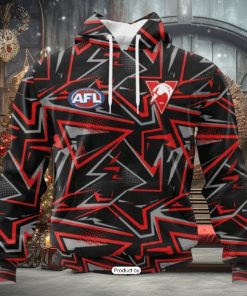 HOT Personalized AFL Sydney Swans Special Abstract Design Hoodie Sweatshirt 3D