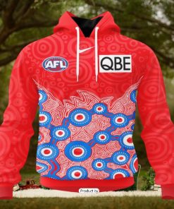 HOT Personalized AFL Sydney Swans Special Indigenous Design Hoodie Sweatshirt 3D