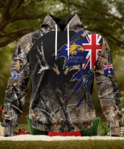 HOT Personalized AFL West Coast Eagles Special Camo Realtree Hunting Hoodie Sweatshirt 3D