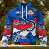 HOT Personalized AFL Western Bulldogs Special Pink Breast Cancer Design Hoodie Sweathoodie, sweater, longsleeve, shirt v-neck, t-shirt 3D