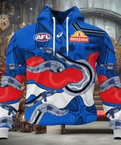 HOT Personalized AFL Western Bulldogs Special Indigenous Design Hoodie Sweathoodie, sweater, longsleeve, shirt v-neck, t-shirt 3D