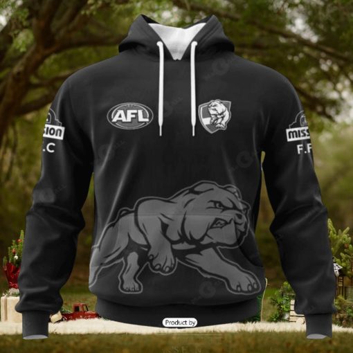 HOT Personalized AFL Western Bulldogs Special Monochrome Design Hoodie Sweathoodie, sweater, longsleeve, shirt v-neck, t-shirt 3D