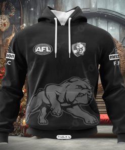 HOT Personalized AFL Western Bulldogs Special Monochrome Design Hoodie Sweatshirt 3D