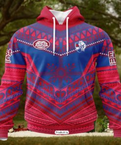 HOT Personalized AFL Western Bulldogs Special Pasifika Design Hoodie Sweatshirt 3D