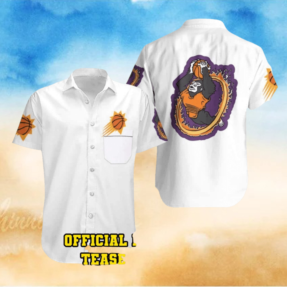 HOT Phoenix Suns NBA Mascot Logo Basketball Hawaiian Shirt HOT Phoenix Suns NBA Mascot Logo Basketball Hawaiian Shirt