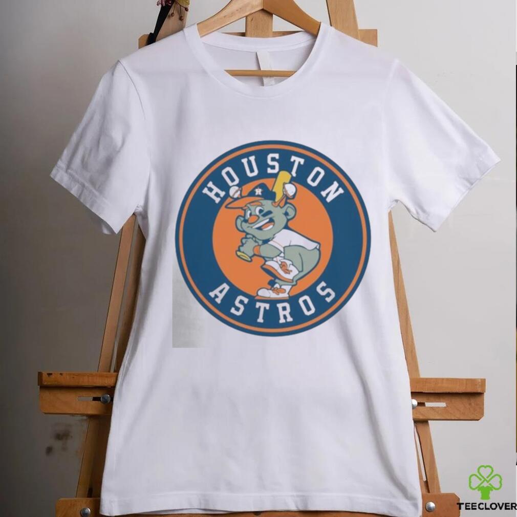 HOUSTON ASTROS CIRCLE NEW LOGO MASCOT SHIRT HOUSTON ASTROS CIRCLE NEW LOGO MASCOT SHIRT
