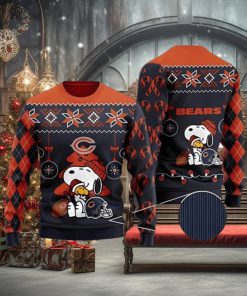 Chicago Bears Charlie Brown Snoopy Hug Woodstock Ugly Christmas Sweater 3D Printed Men And Women Holiday Gift 1 Chicago Bears Charlie Brown Snoopy Hug Woodstock Ugly Christmas Sweater 3D Printed Men And Women Holiday Gift