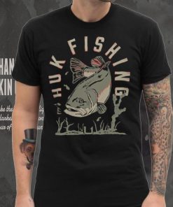 HUK Men's Night Bass Black T Shirt