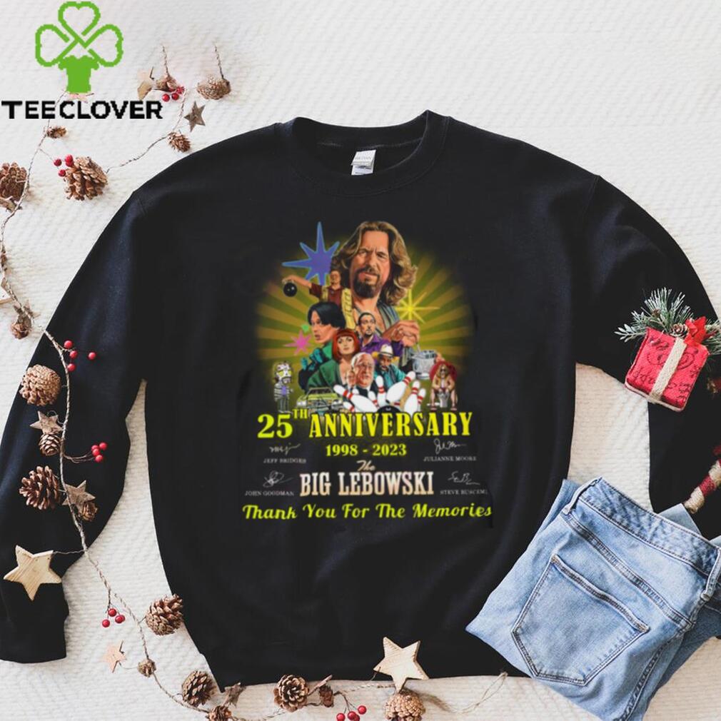 25th Anniversary 1998 – 2023 Big Lebowski Thank You For The Memories T Shirt 25th Anniversary 1998 – 2023 Big Lebowski Thank You For The Memories T Shirt