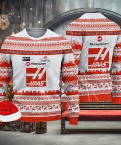 Haas Formula 1 Team Kintted Christmas 3D Sweater For Men And Women