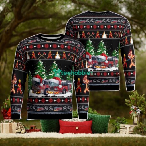 Hagerstown Fire Department, Hagerstown, Maryland Christmas AOP Ugly Sweater Gift For Christmas
