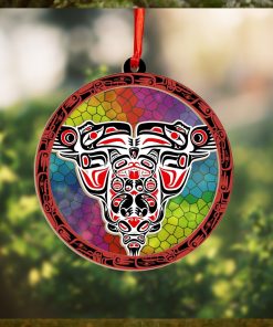 Haida Art Symbolism Suncatcher Ornament Northwest Coast Unique Christmas Ornaments