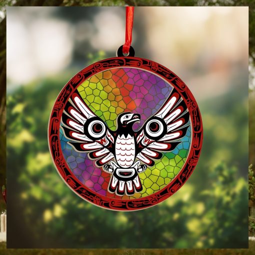 Haida Eagle Art Northwest Coast Suncatcher Ornament Christmas Tree Ornaments